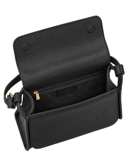 Le Foulonné M Crossbody bag Black - Leather