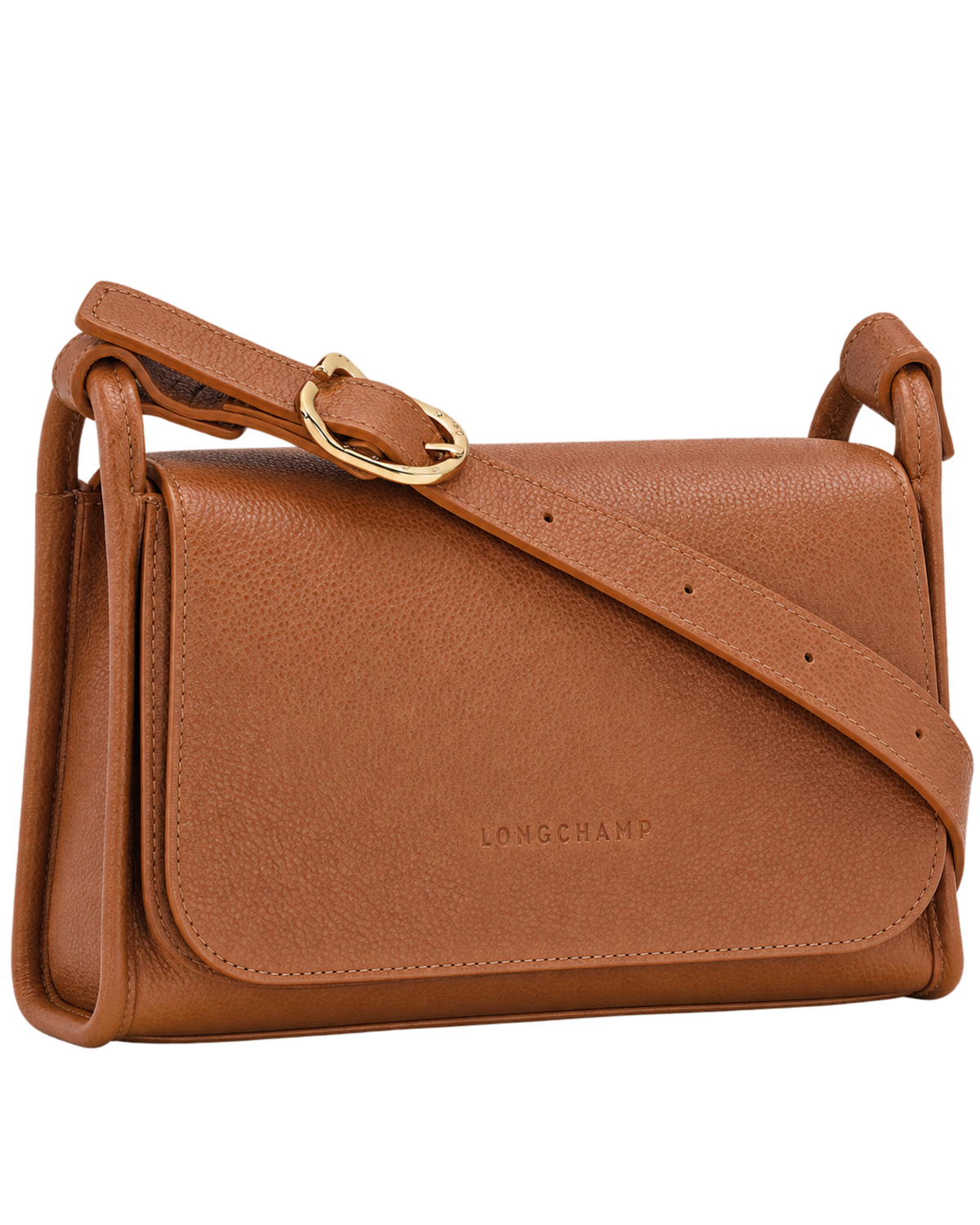 Le Foulonné M Crossbody bag Caramel - Leather