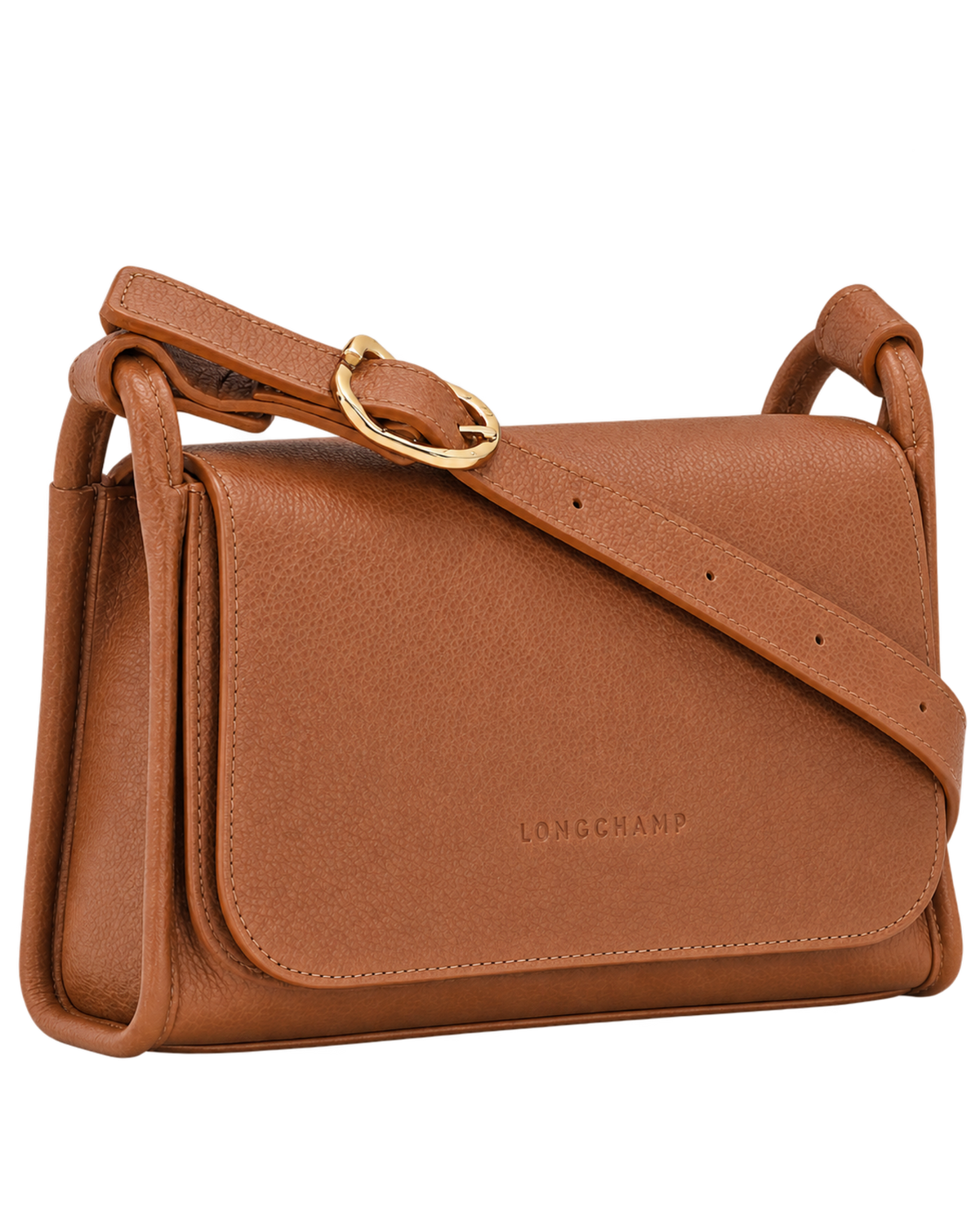 Le Foulonné M Crossbody bag Caramel - Leather