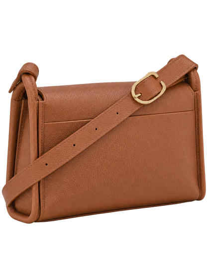 Le Foulonné M Crossbody bag Caramel - Leather