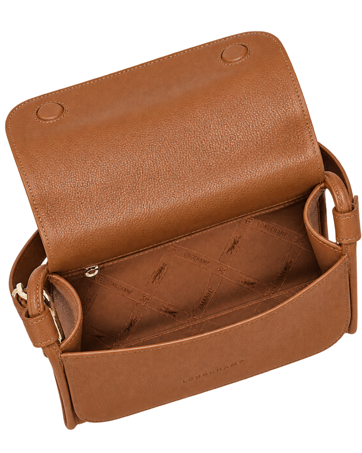 Le Foulonné M Crossbody bag Caramel - Leather