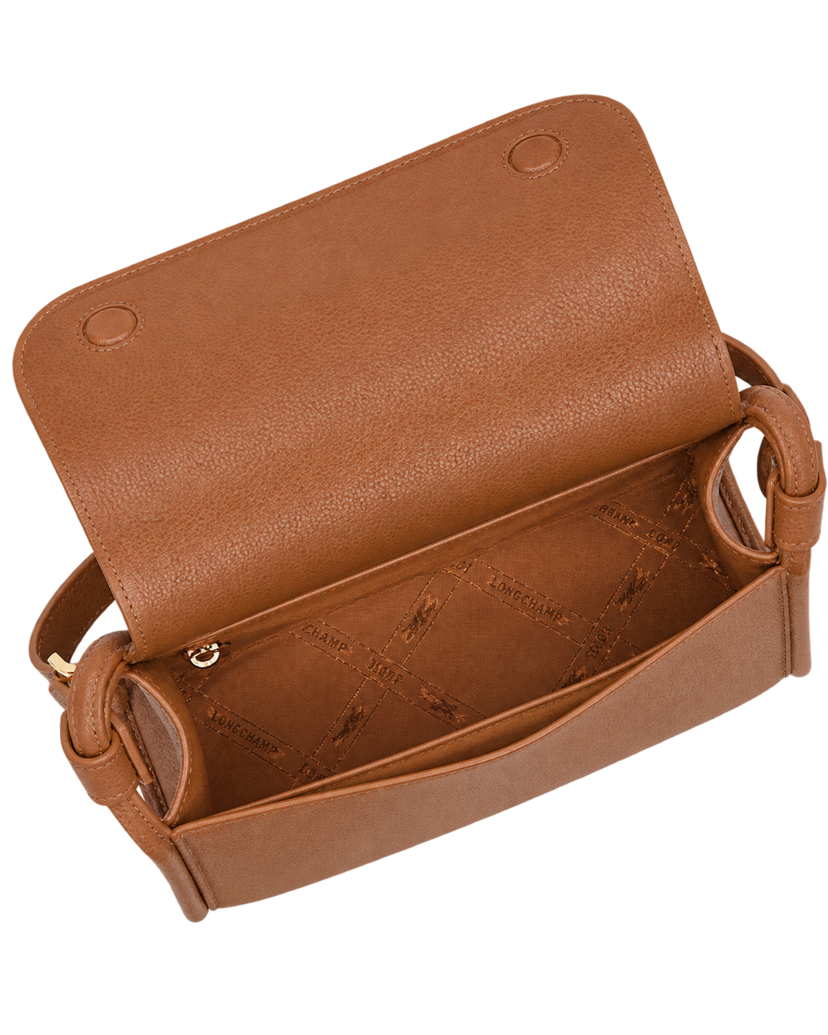 Le Foulonné M Crossbody bag Caramel - Leather