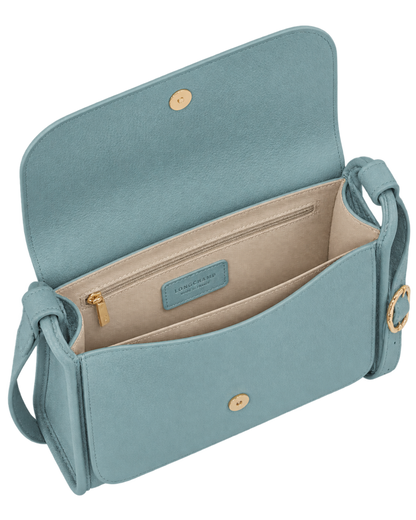 Le Foulonné M Crossbody bag Eucalyptus - Leather