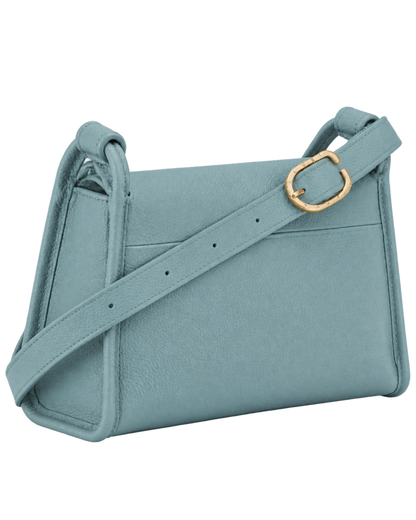 Le Foulonné M Crossbody bag Eucalyptus - Leather