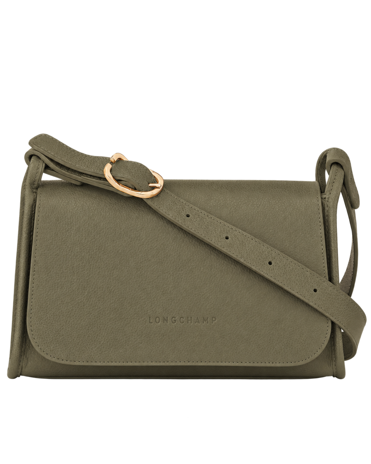 Le Foulonné M Crossbody bag Khaki - Leather
