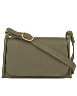 Le Foulonné M Crossbody bag Khaki - Leather