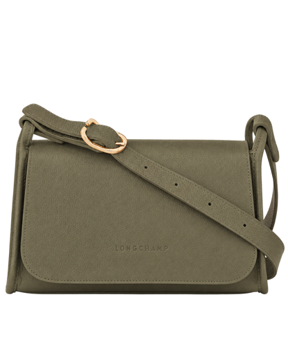 Le Foulonné M Crossbody bag Khaki - Leather