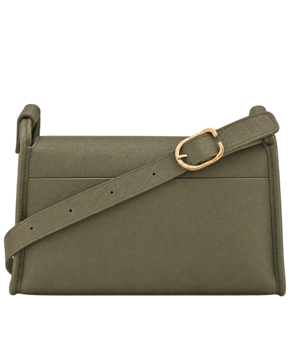 Le Foulonné M Crossbody bag Khaki - Leather