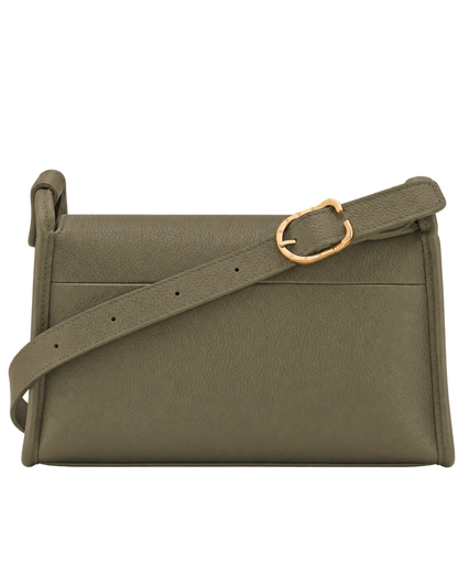 Le Foulonné M Crossbody bag Khaki - Leather