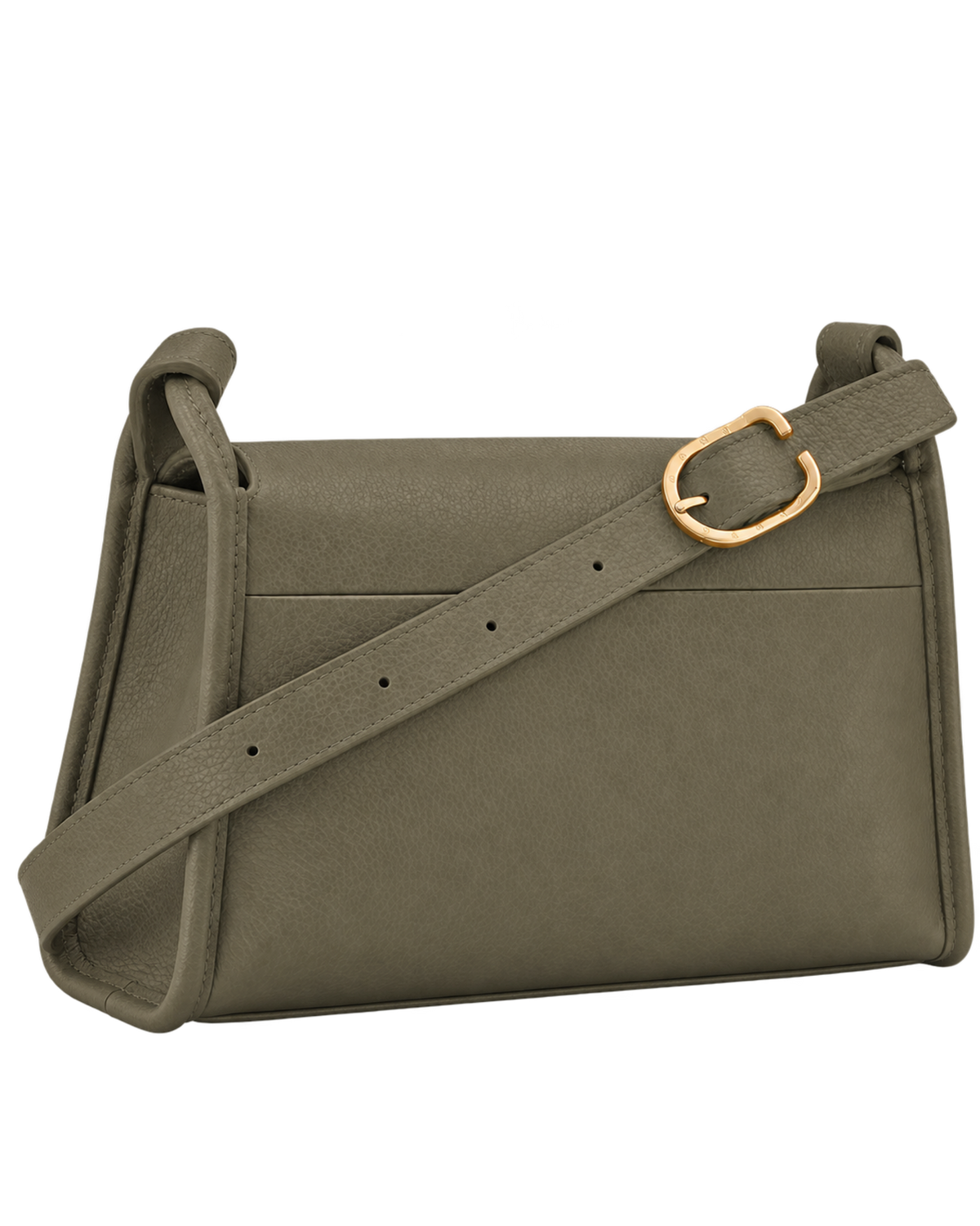 Le Foulonné M Crossbody bag Khaki - Leather