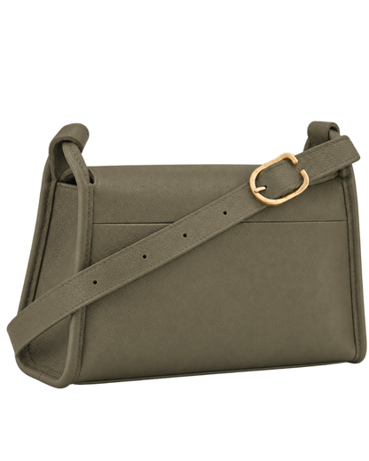 Le Foulonné M Crossbody bag Khaki - Leather