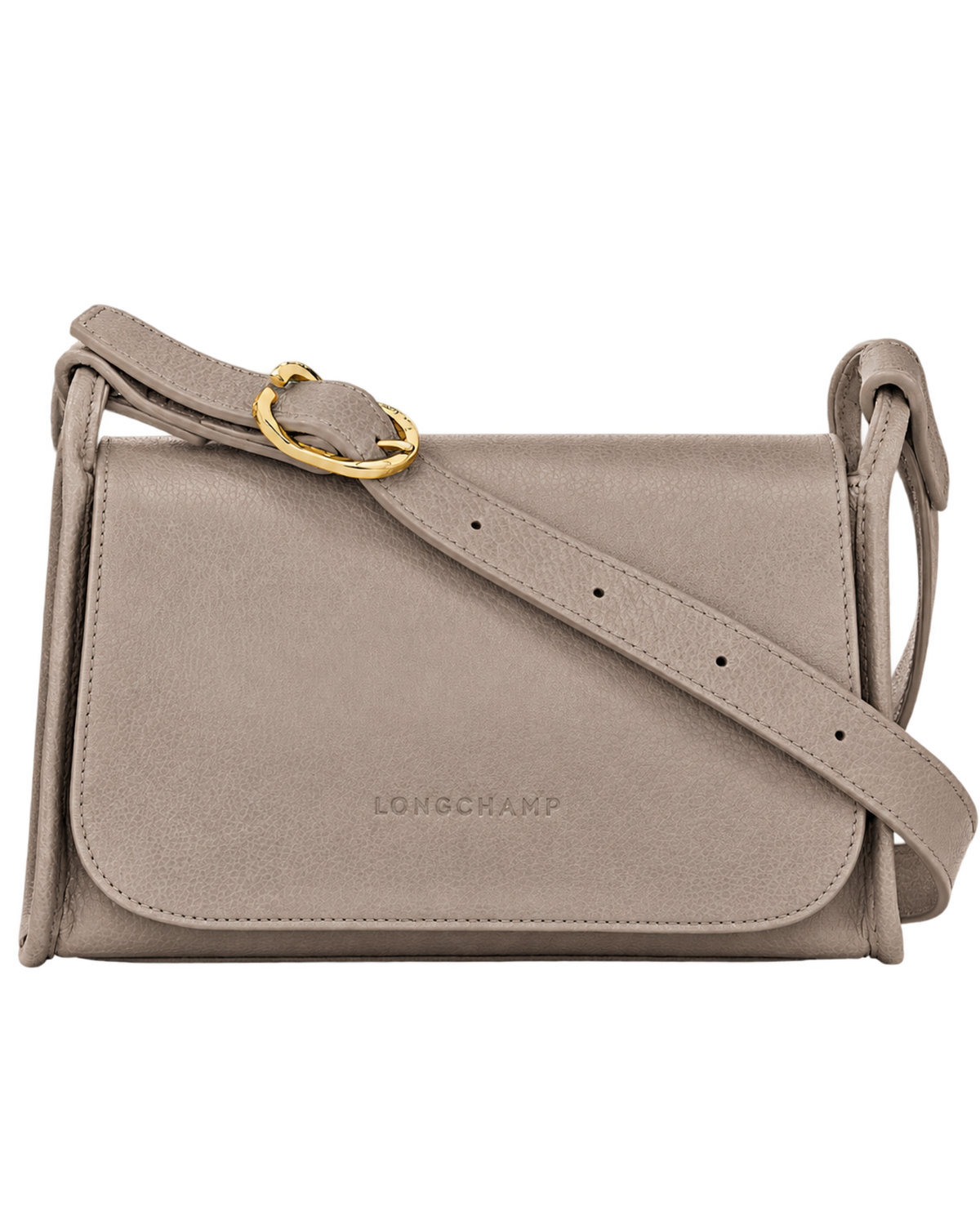 Le Foulonné M Crossbody bag Turtledove - Leather