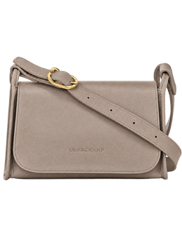 Le Foulonné M Crossbody bag Turtledove - Leather