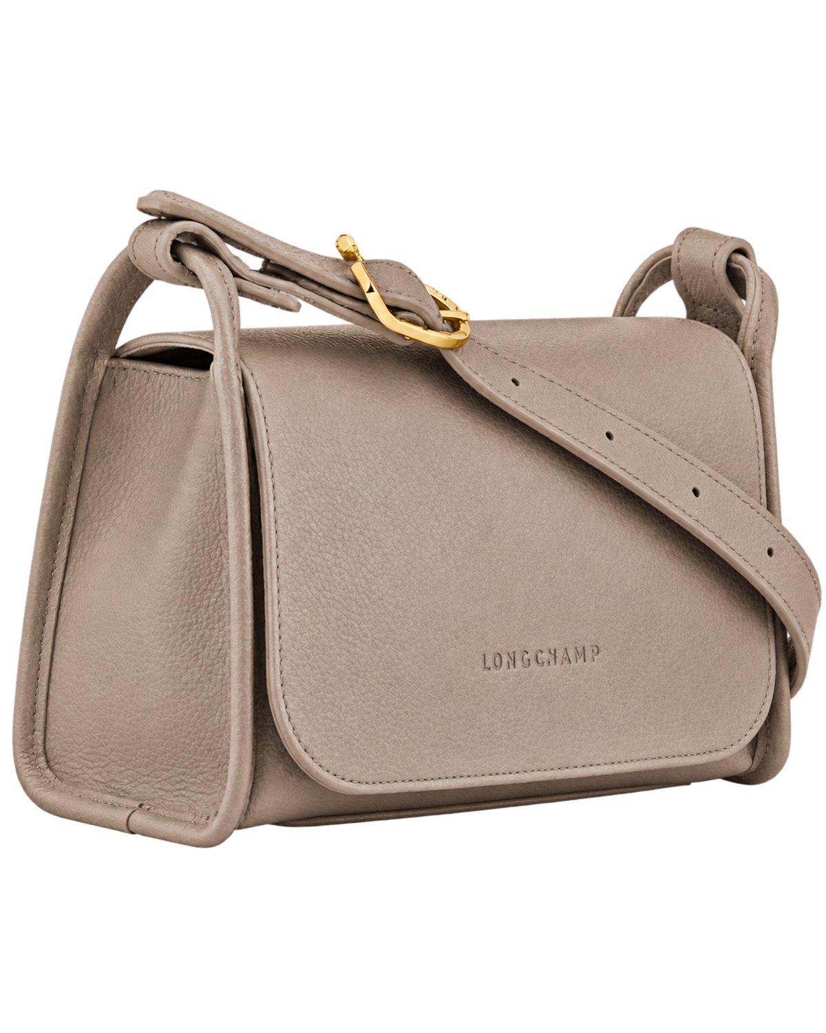 Le Foulonné M Crossbody bag Turtledove - Leather