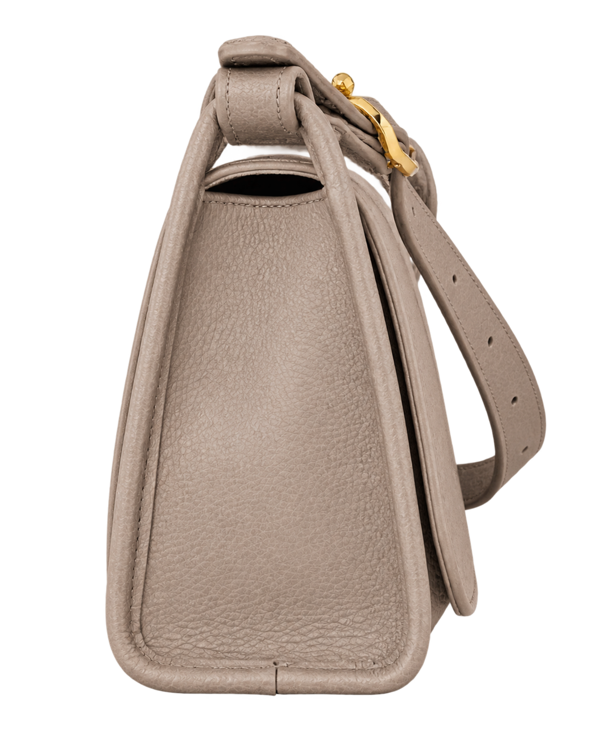 Le Foulonné M Crossbody bag Turtledove - Leather