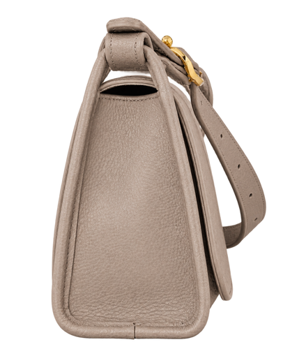 Le Foulonné M Crossbody bag Turtledove - Leather