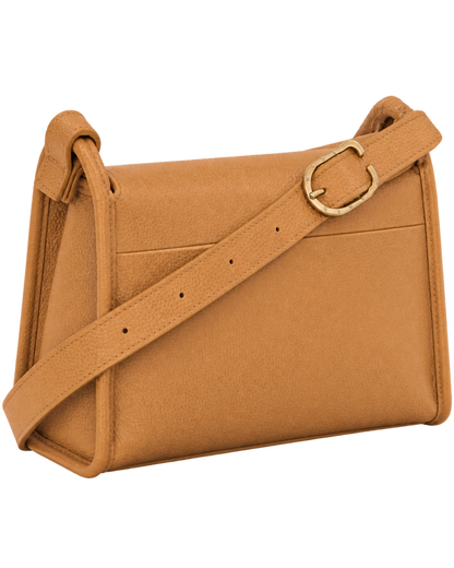 Le Foulonné M Crossbody bag Walnut - Leather