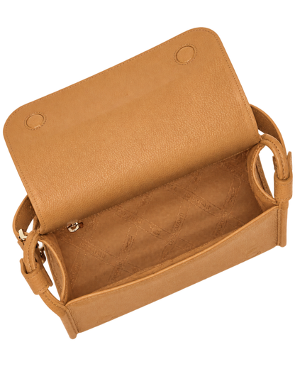 Le Foulonné M Crossbody bag Walnut - Leather