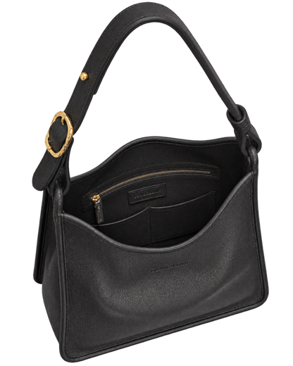 Le Foulonné M Hobo bag Black - Leather