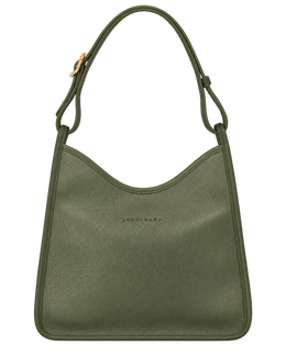Le Foulonné M Hobo bag Khaki - Leather
