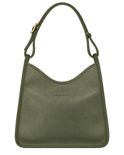 Le Foulonné M Hobo bag Khaki - Leather