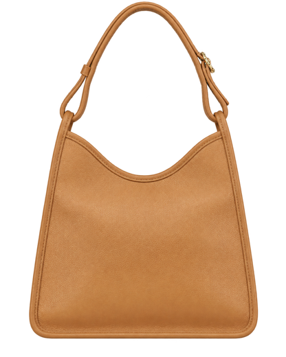Le Foulonné M Hobo bag Walnut - Leather