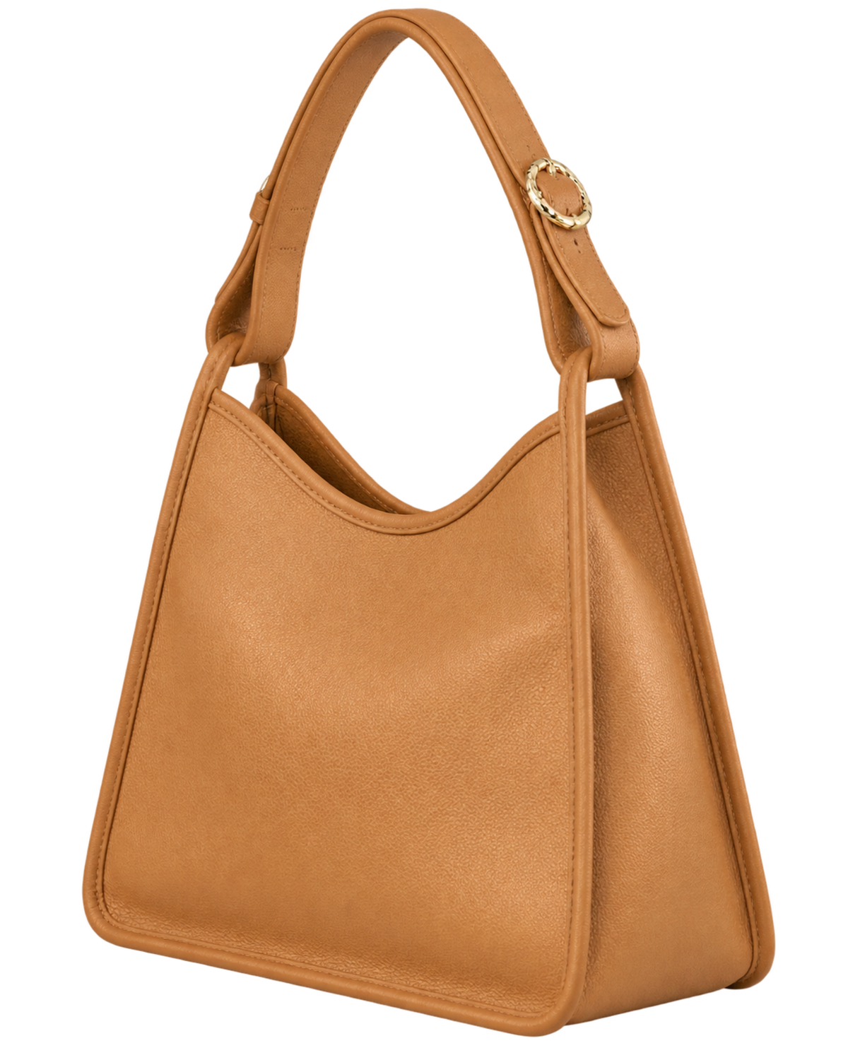 Le Foulonné M Hobo bag Walnut - Leather