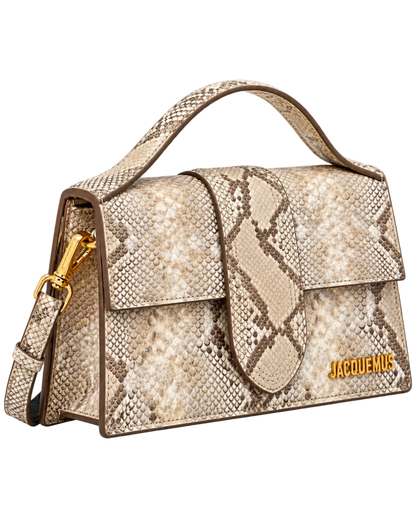 LE GRAND BAMBINO BEIGE PYTHON SKIN