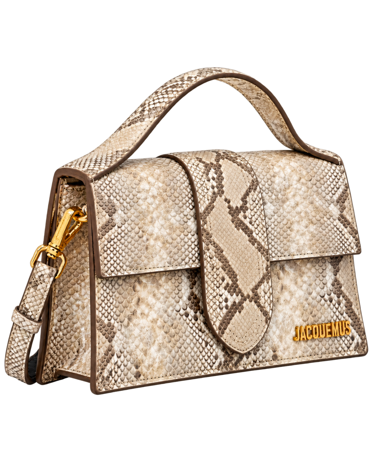 LE GRAND BAMBINO BEIGE PYTHON SKIN