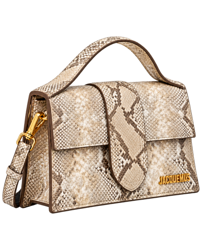LE GRAND BAMBINO BEIGE PYTHON SKIN