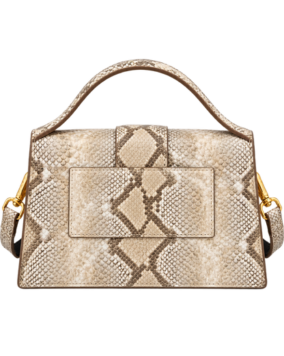 LE GRAND BAMBINO BEIGE PYTHON SKIN