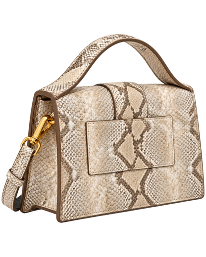 LE GRAND BAMBINO BEIGE PYTHON SKIN
