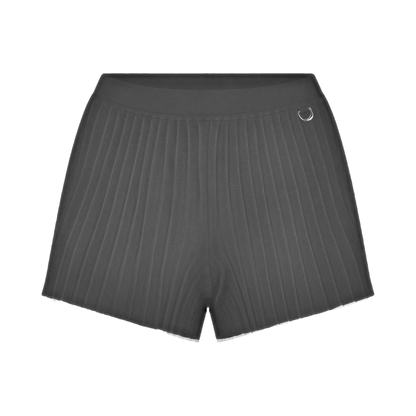 Le Maille Plissé Pleated Knitted Shorts