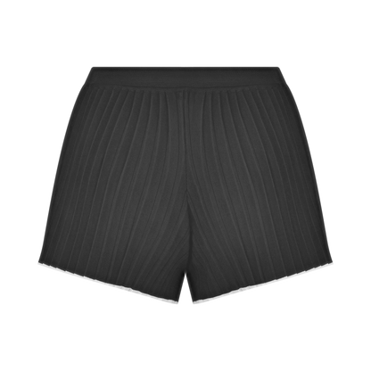 Le Maille Plissé Pleated Knitted Shorts