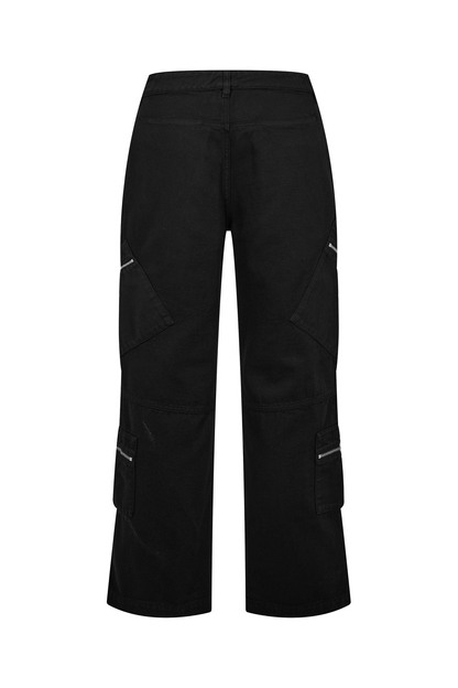Le Marrone Zipped Cargo Trousers