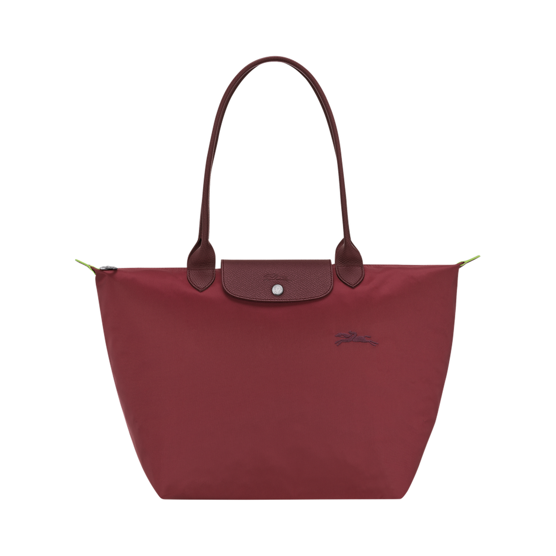 Le Pliage Green L Tote bag Pomegranate - Recycled canvas