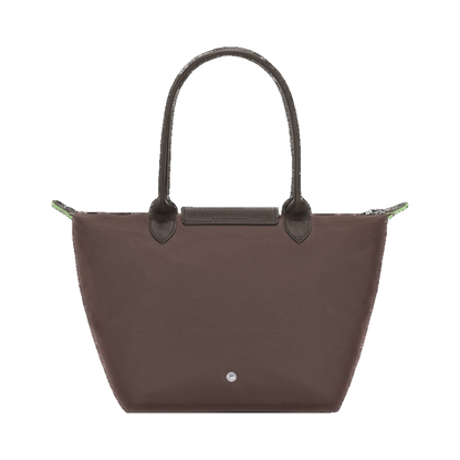 Le Pliage Green M Tote bag Mocha - Recycled canvas