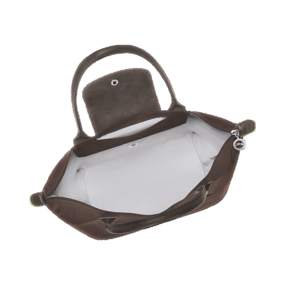 Le Pliage Green M Tote bag Mocha - Recycled canvas