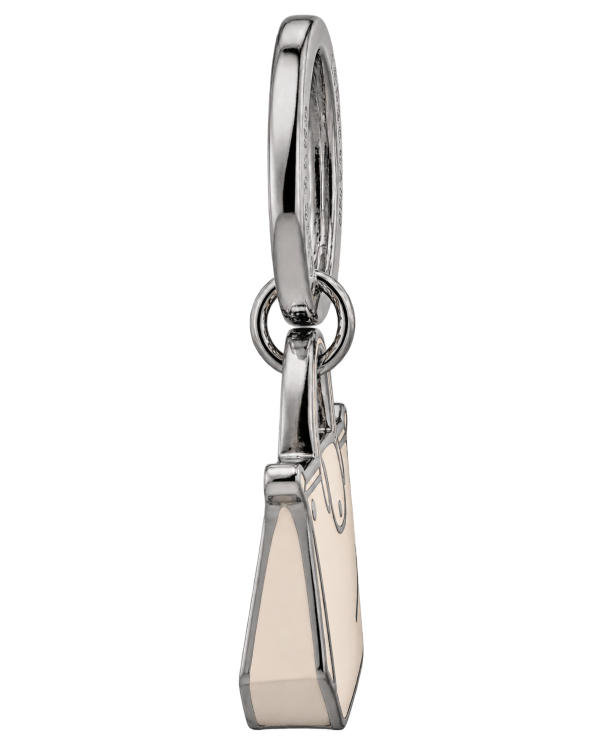 Le Pliage Key rings Ecru - Metal