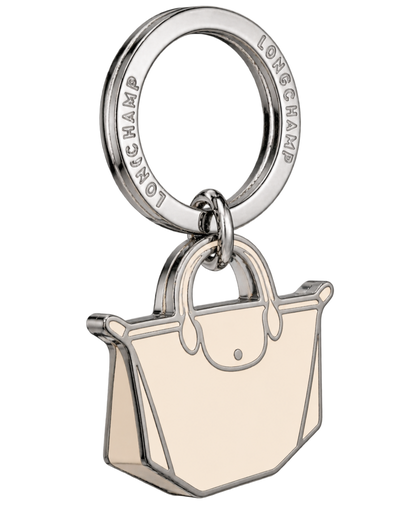 Le Pliage Key rings Ecru - Metal