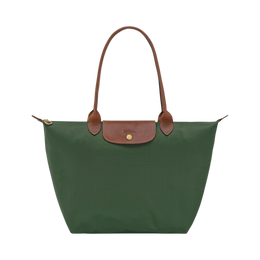 Le Pliage Original L Tote bag British Green - Recycled canvas