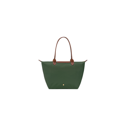 Le Pliage Original L Tote bag British Green - Recycled canvas