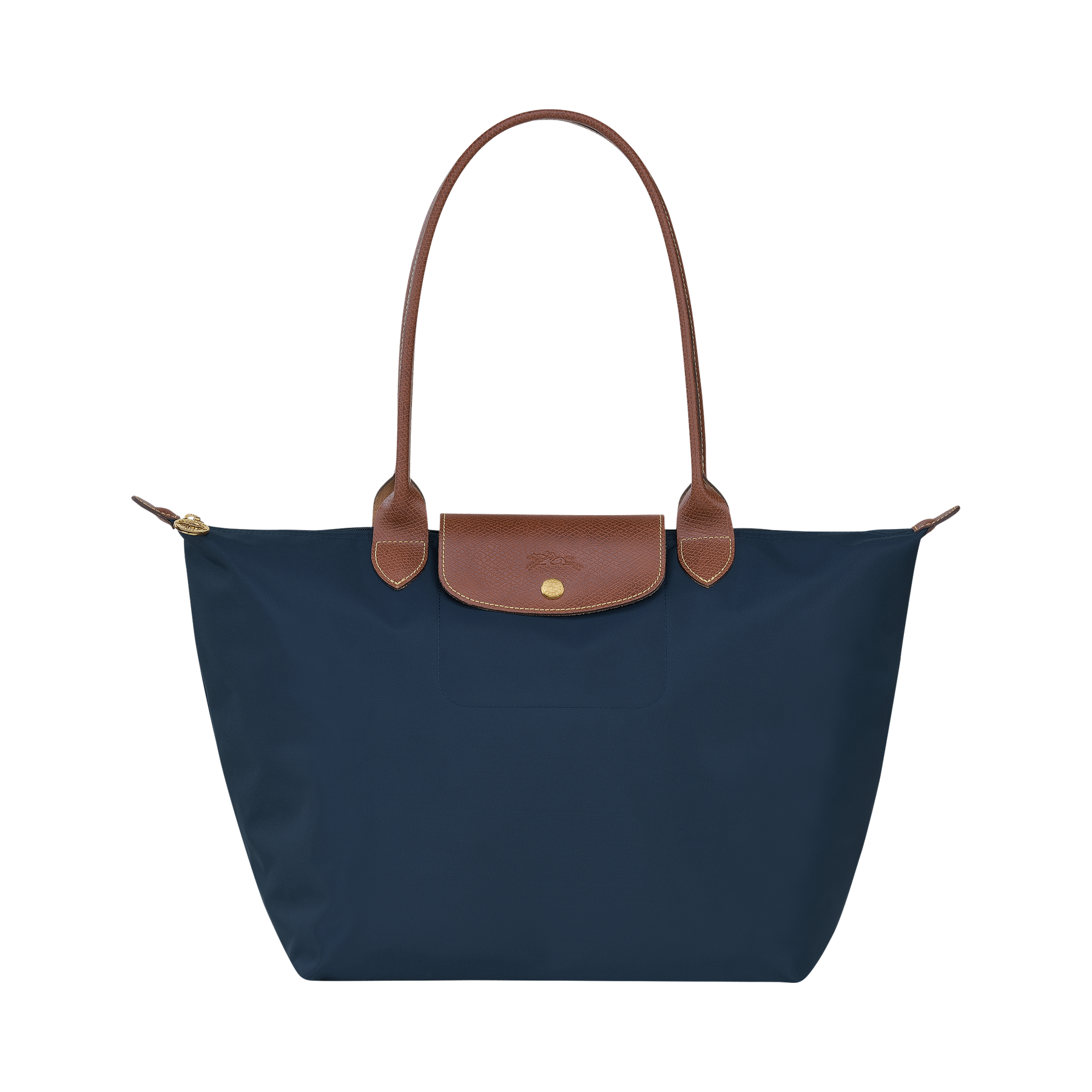 Le Pliage Original L Tote bag Navy - Recycled canvas