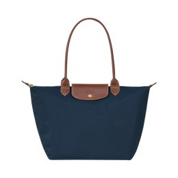 Le Pliage Original L Tote bag Navy - Recycled canvas