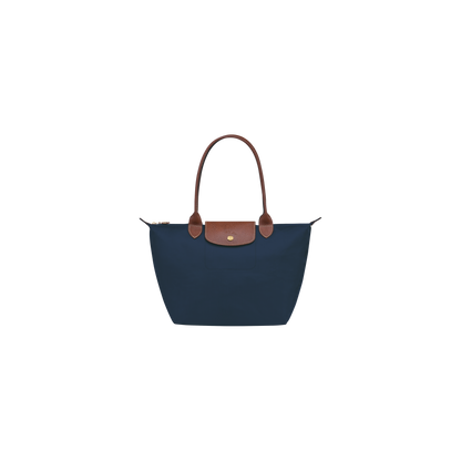Le Pliage Original M Tote bag Navy - Recycled canvas