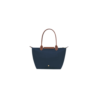 Le Pliage Original M Tote bag Navy - Recycled canvas