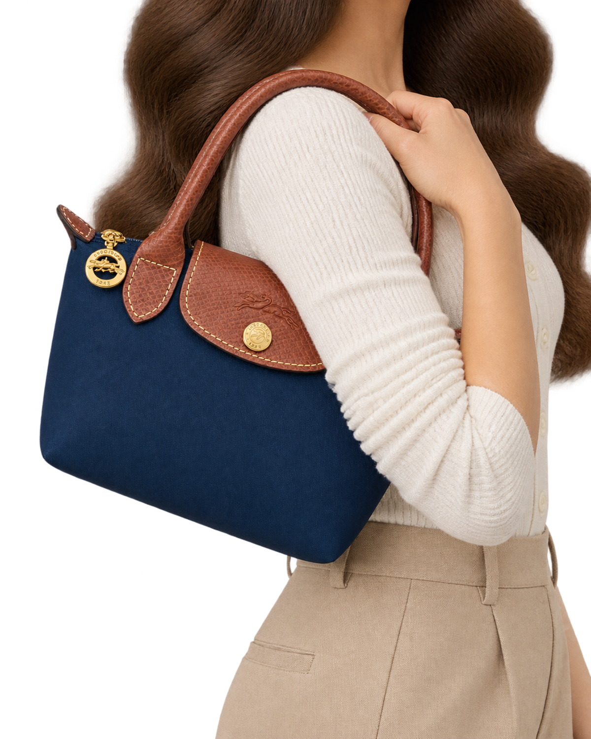 Le Pliage Original Pouch with handle