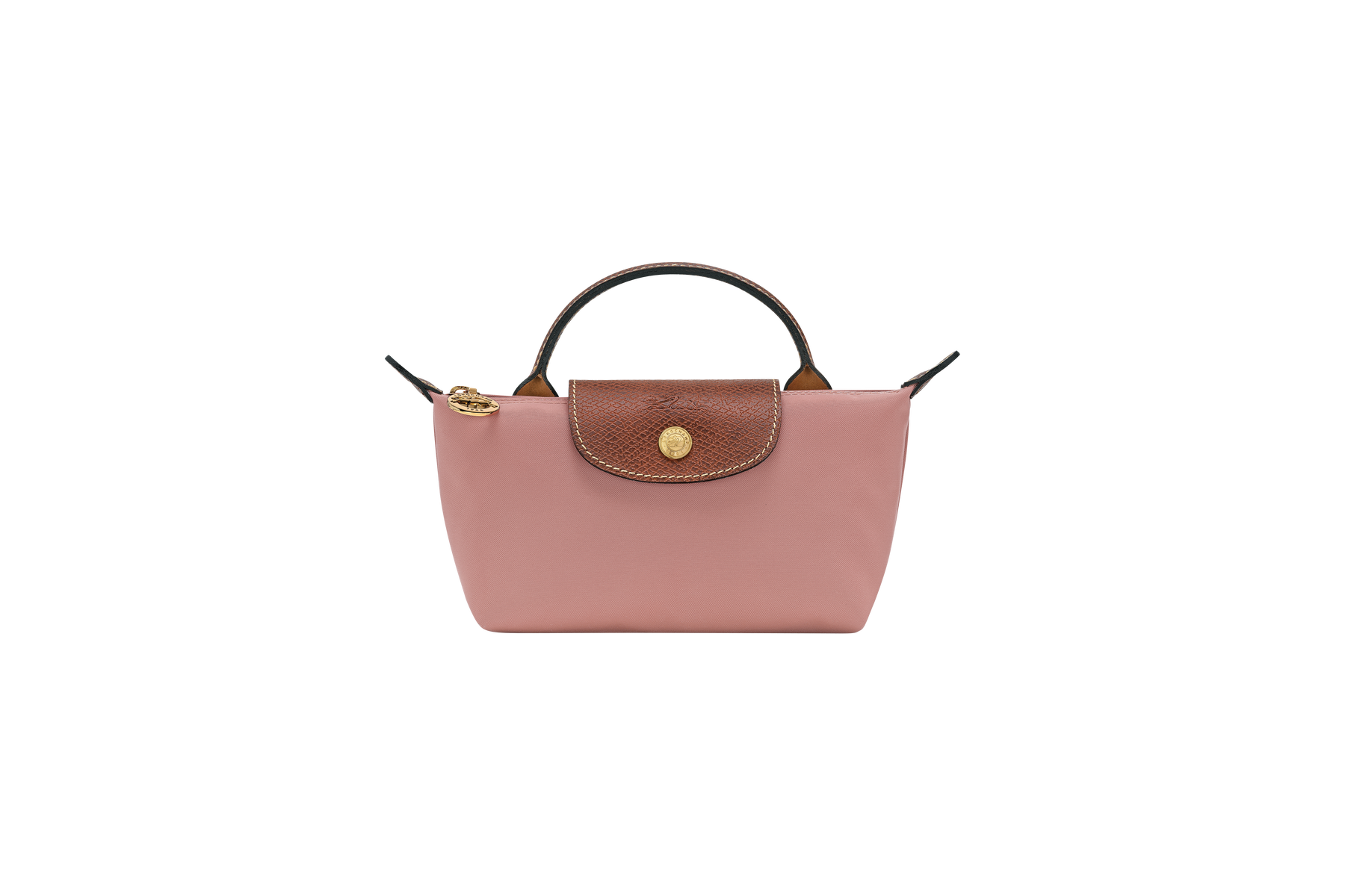 Le Pliage Original Pouch with handle Pink Tea - Recycled canvas