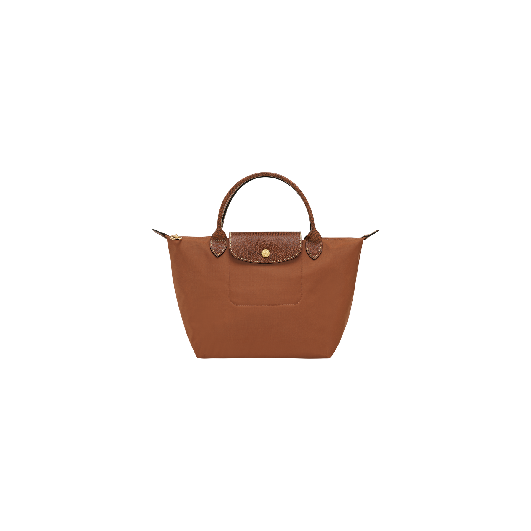 LE PLIAGE ORIGINAL S HANDBAG Cognac - Recycled Canvas