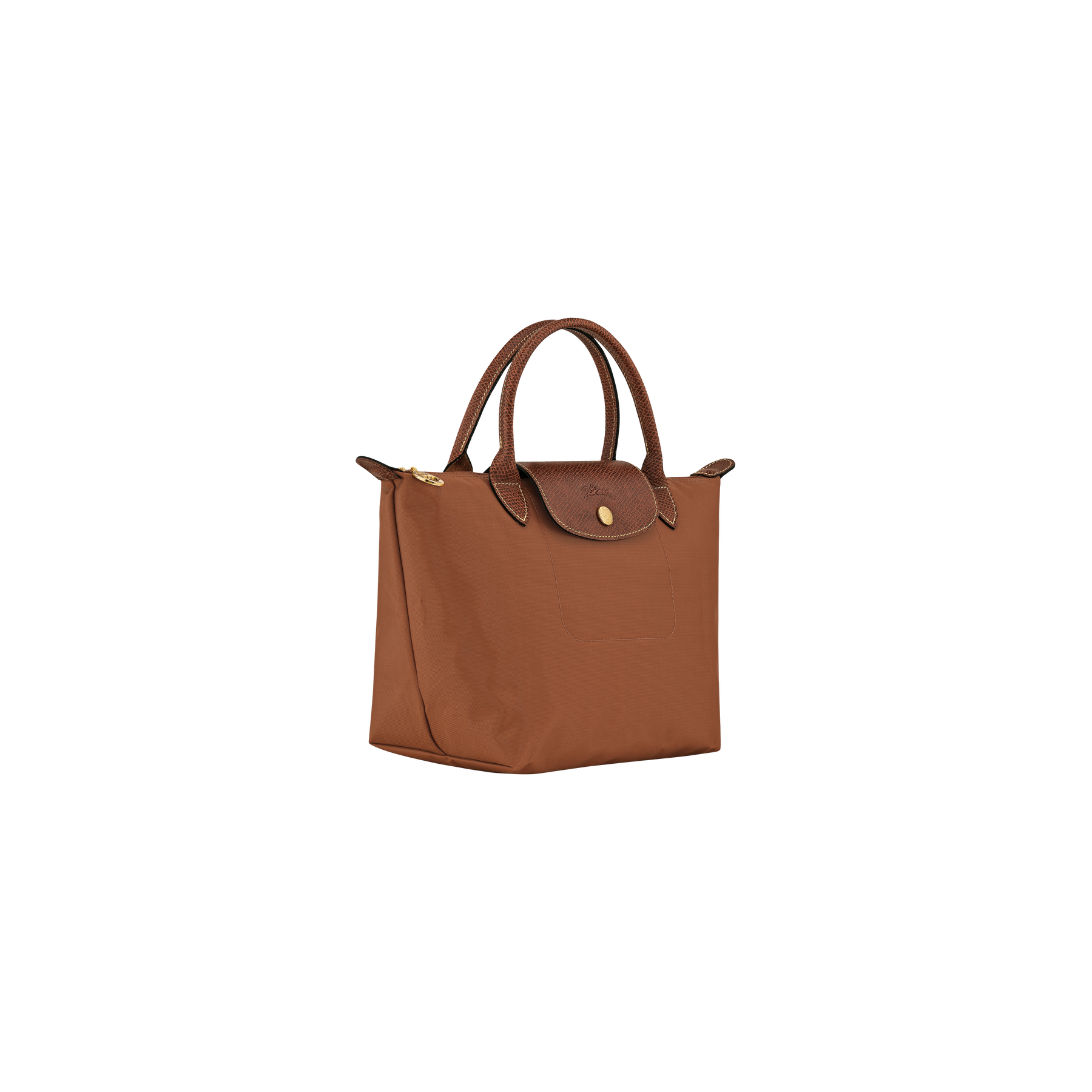 LE PLIAGE ORIGINAL S HANDBAG Cognac - Recycled Canvas